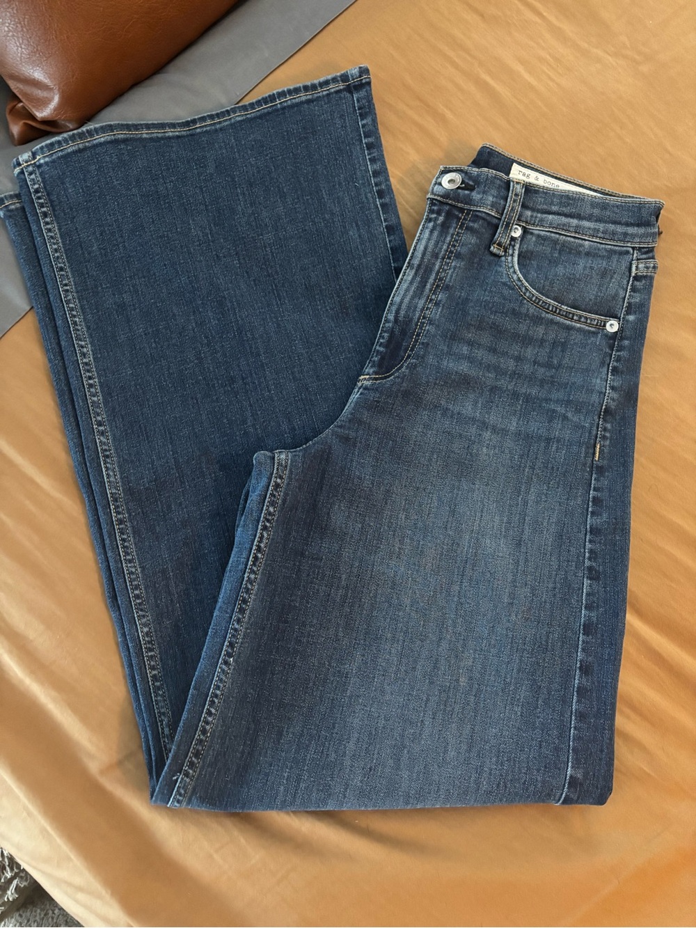rag & bone Dark Blue Flare Jeans